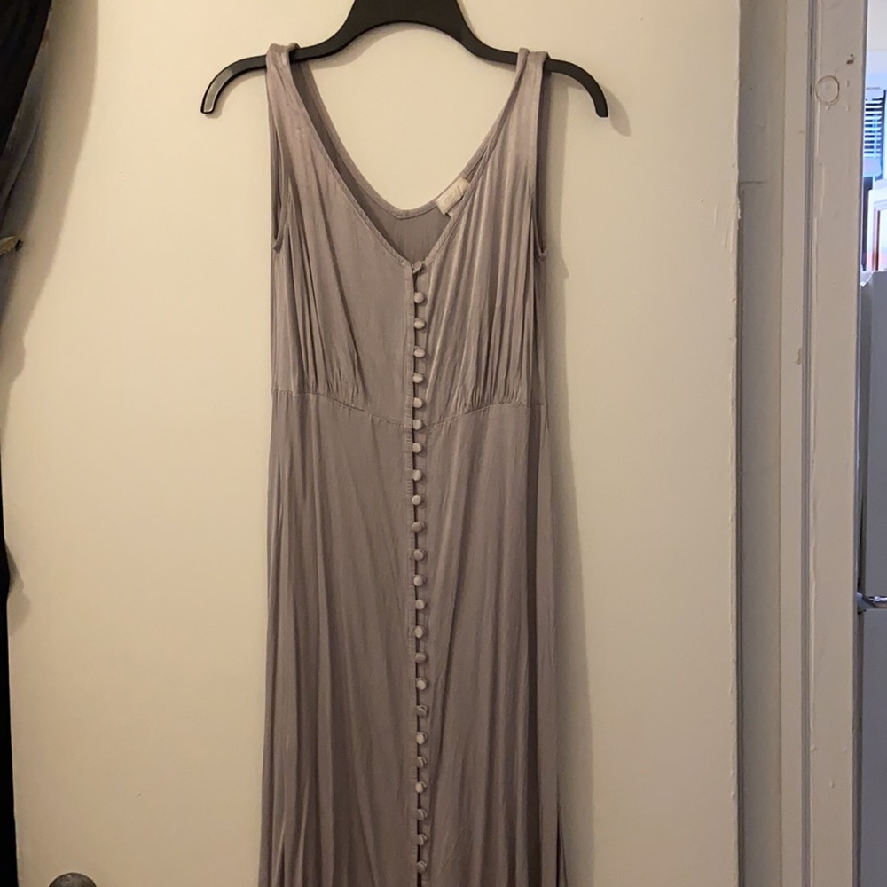 BHLDN Anthropologie Ghost London Silver Dress - Picture 6 of 6